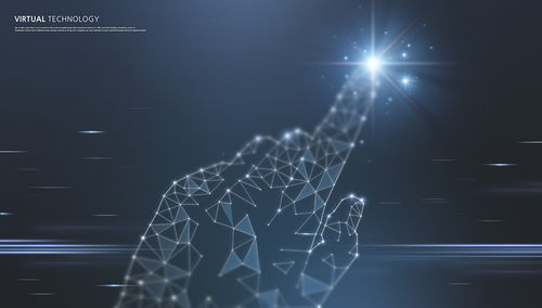 藍色手指科技感信息技術(shù)網(wǎng)格線條光效三維立體空間高清背景海報psd設(shè)計素材 83104 設(shè)計元素 美工云 meigongyun.com 未歸類